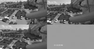 Установка систем видеонаблюдения на парковке в Урае в октябре
